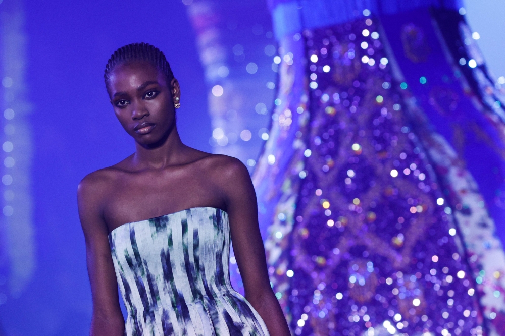 A model presents a creation from Christian Dior Womenswear Fall-Winter 2023-2024 collection during Paris Fashion Week in Paris February 28, 2023. — AFP pic