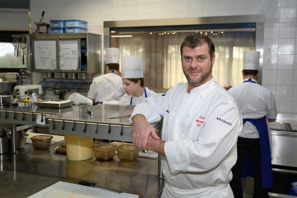 In this file photo taken on January 28, 2020 French chef Christopher Coutanceau poses in his restaurant in the western port city of La Rochelle. — AFP pic