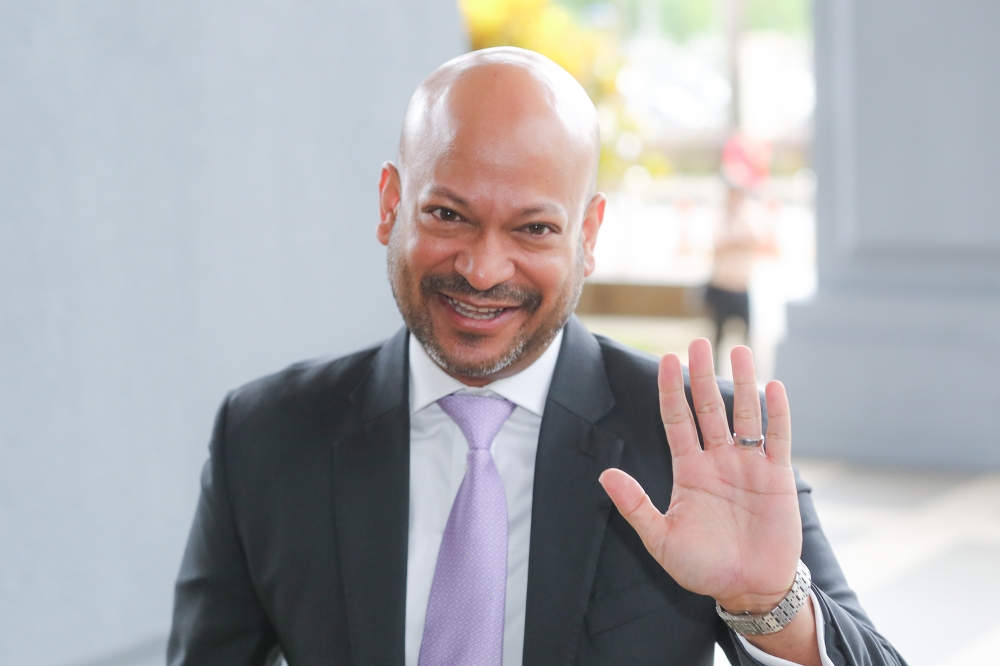 Former 1MDB president Arul Kanda Kandasamy at the Kuala Lumpur Court Complex, March 3, 2023. — Picture by Yusof Mat Isa