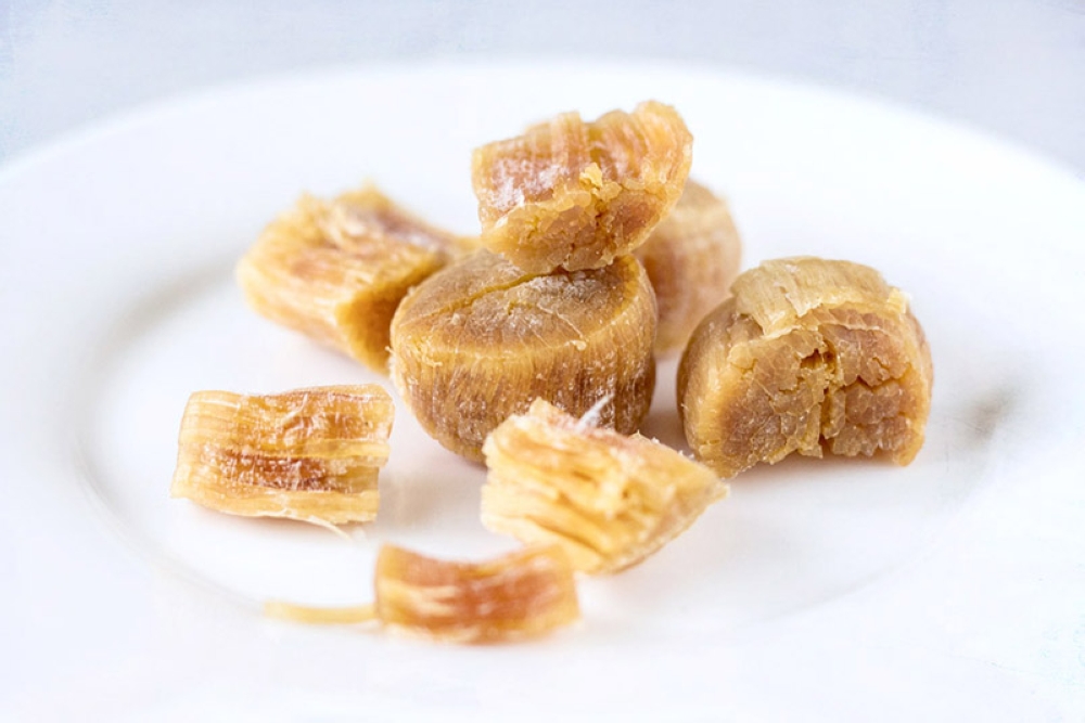 Create a base of umami in your soup with dried scallops.