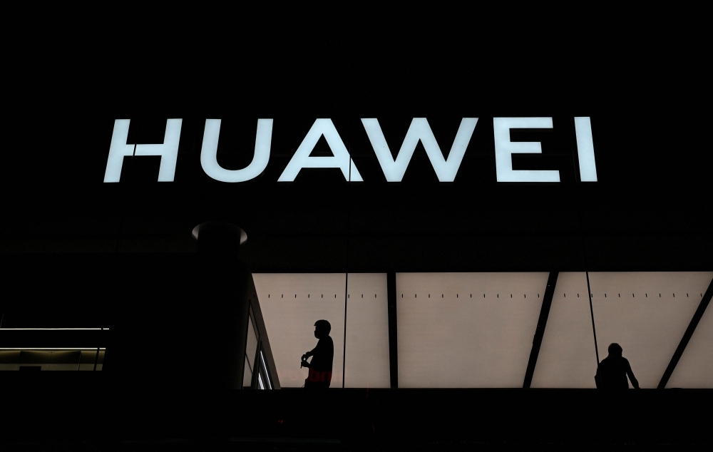 The Biden administration has been considering limiting the items it authorises US companies to ship to telecoms equipment giant Huawei Technologies Co. — AFP pic