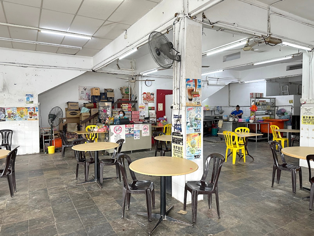 The coffeeshop only has two stalls and a few tables