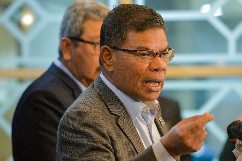 Datuk Seri Saifuddin Nasution Ismail says the Home Ministry, National Registration Department and Sarawak government are in the final stage of finalising the terms of reference and application procedures for the special task force in dealing with the stateless population issue in Sarawak. ― Picture by Miera Zulyana