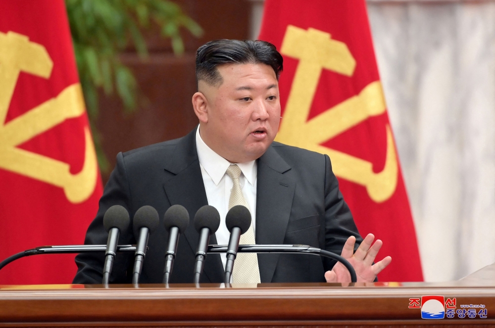 North Korean leader Kim Jong-un ordered the military to intensify drills for a “real war,” state media said. ― KCNA via Reuters