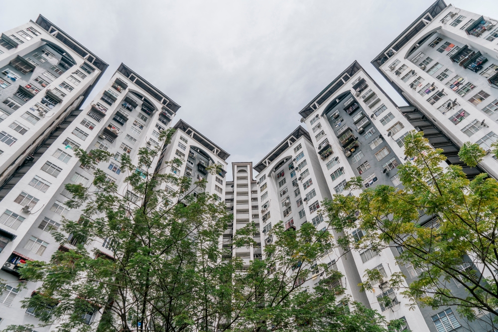 A general view of PPR Seri Pantai at Pantai Dalam in Kuala Lumpur January 29, 2023. — Picture by Shafwan Zaidon