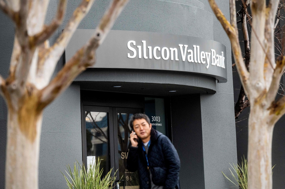 Employees of Silicon Valley Bank were offered 45 days of employment at one and a half times their salary by the Federal Deposit Insurance Corp, the US regulator that took control of the collapsed lender on Friday. — AFP pic