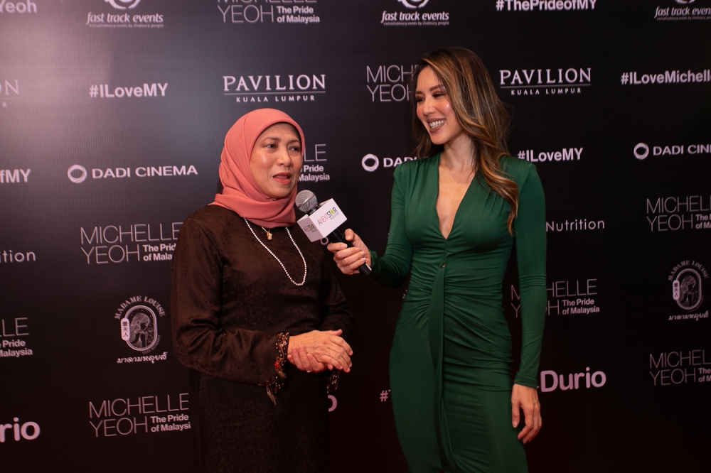 Family and Community Development Minister Datuk Seri Nancy Shukri also expressed her excitement for Michelle and wished her the best of luck. — Picture by Raymond Manuel