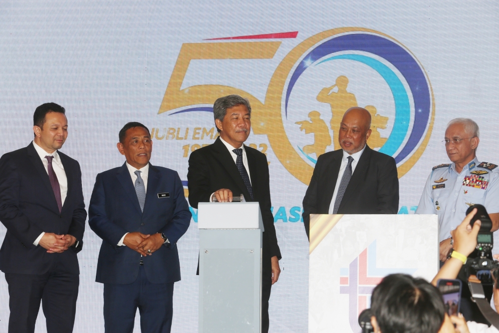Minister Of Defence Datuk Seri Mohamad Hasan at the announcement of the Armed Forces Fund Board Dividend in Kuala LUmpur March 13 , 2023. — Picture by Choo Choy May .