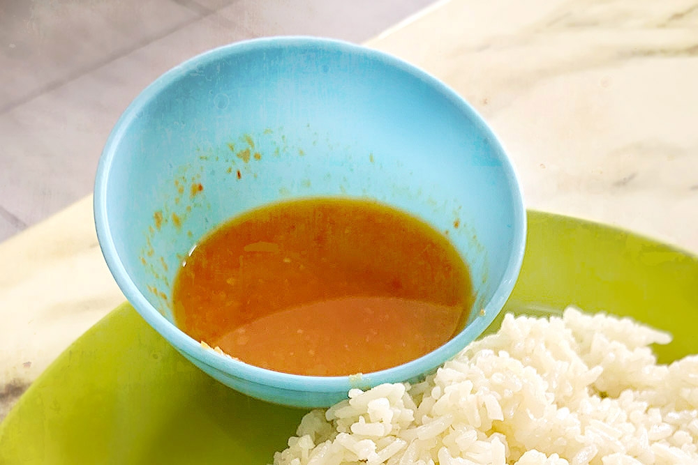 You know the chilli sauce is addictive when they offer them in small bowls rather than saucers!