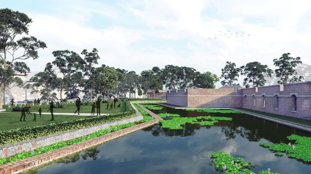 Artist’s impression of the Fort Cornwallis moats. — Pic courtesy of the Penang Chief Minister’s Office
