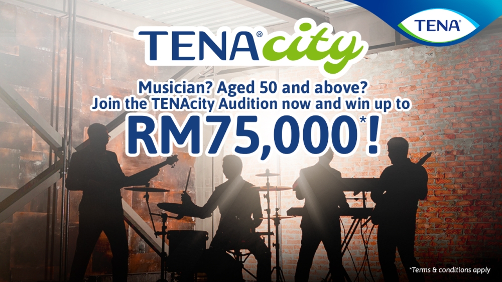 Incontinence care expert TENA is trying to show Malaysians it’s never too late to rock and roll. — Picture courtesy of TENA Malaysia 