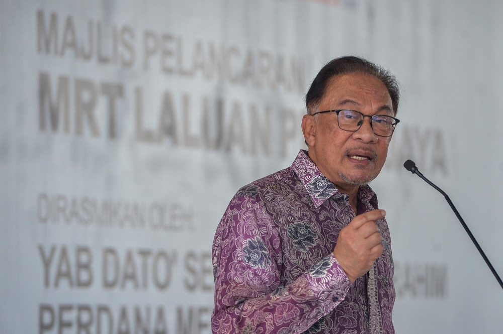 Datuk Seri Anwar Ibrahim is set to chair the second meeting of the Unity Government Secretariat this Sunday to discuss seat allocations for the upcoming six state elections. — Picture by Miera Zulyana