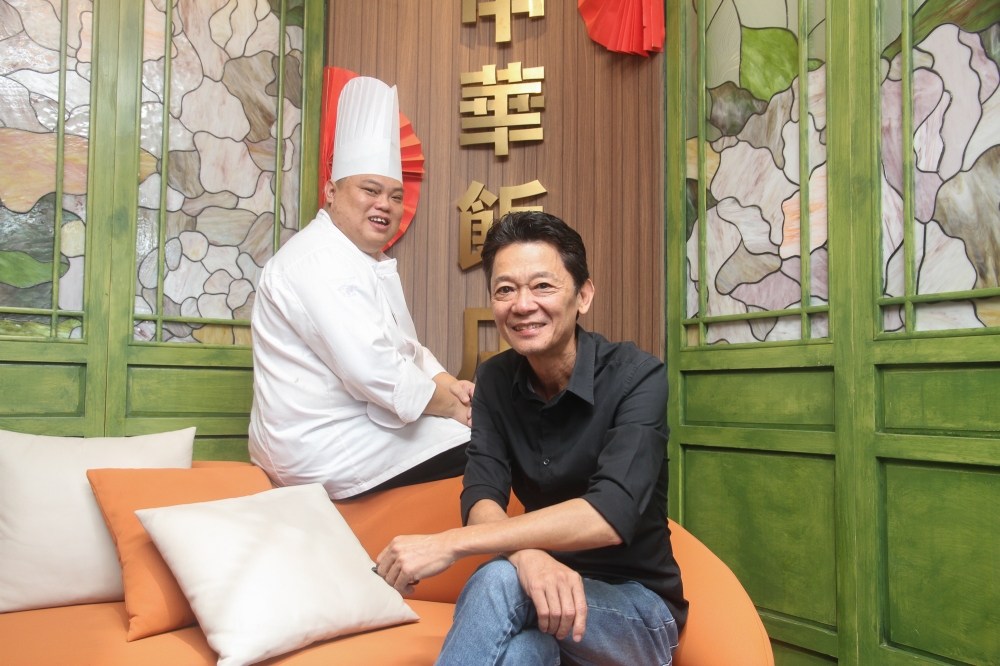 Frankie Woo is back as a consultant for Chinese Palace  with Sam Loo (left) whom he hired to be the chef in charge of the restaurant's kitchen – Pictures by Choo Choy May