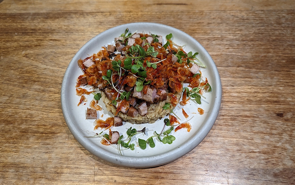 It looks like rice, kinda acts like rice but it’s definitely not rice. Orzo, truffled no less, is not something we get often over here.