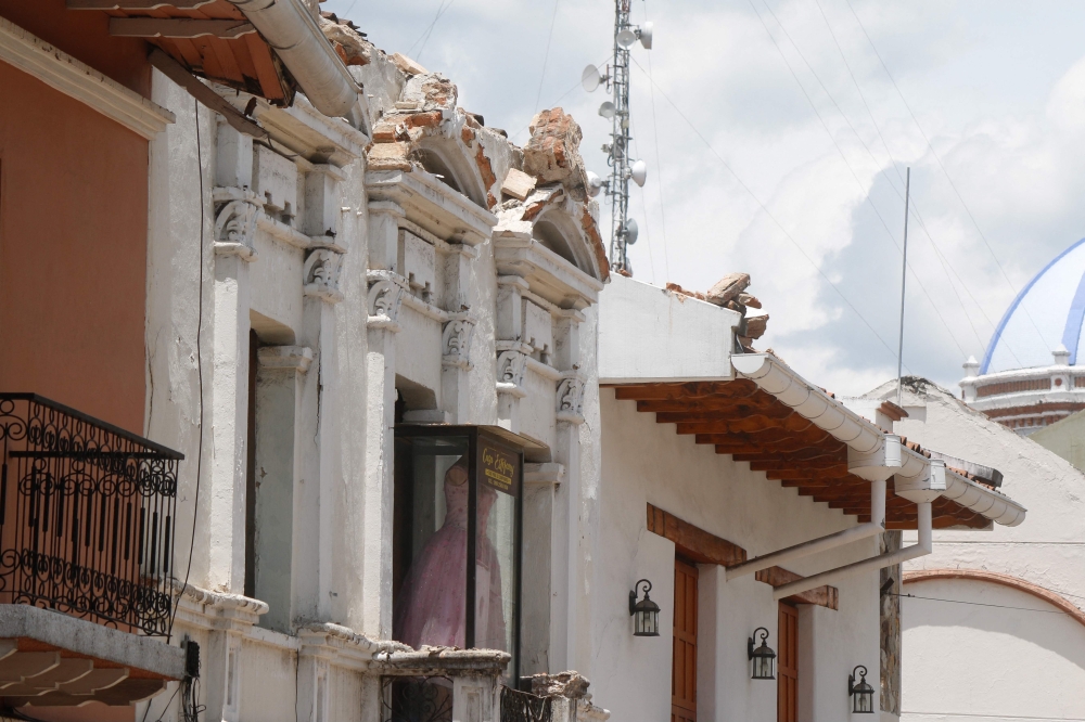 AFP journalists in the city also reported that old houses in the historic centre had been damaged. — AFP pic