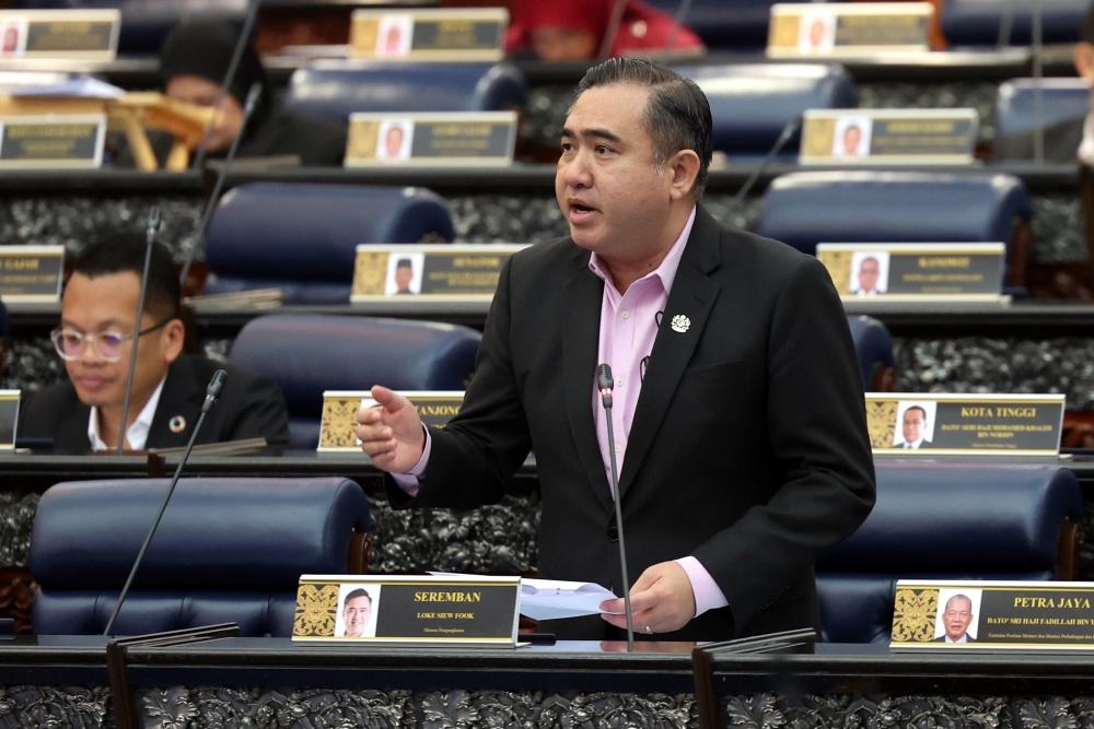 Transport Minister Anthony Loke said the Transport Ministry has also not received any official application to build an aerodrome for the Kedah Aerotropolis project. — Bernama file pic