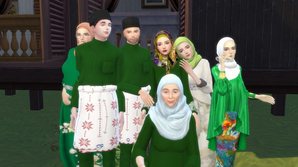 TikTok user @aefleurr used video game ‘The Sims 4’ to recreate a virtual family's Ramadan routine. — Picture via TikTok/aefleurr 
