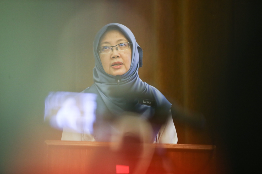 Health Minister Dr Zaliha Mustafa said no Marburg virus disease has been detected in Malaysia so far,. — Picture by Ahmad Zamzahuri