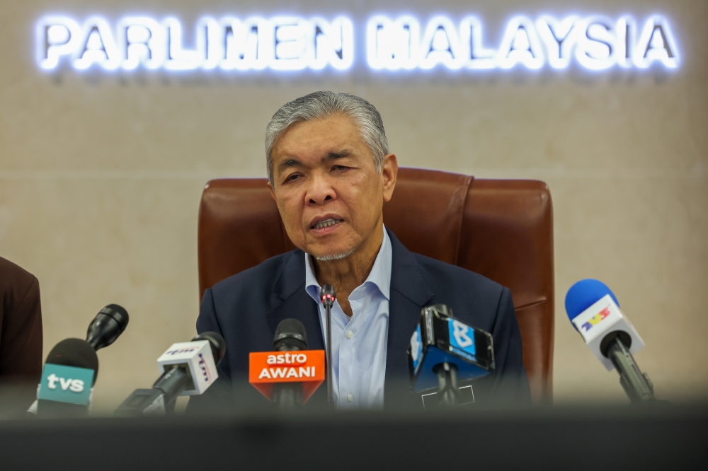 Datuk Seri Ahmad Zahid Hamidi said the matter would have to be discussed in the unity government secretariat. — Bernama pic