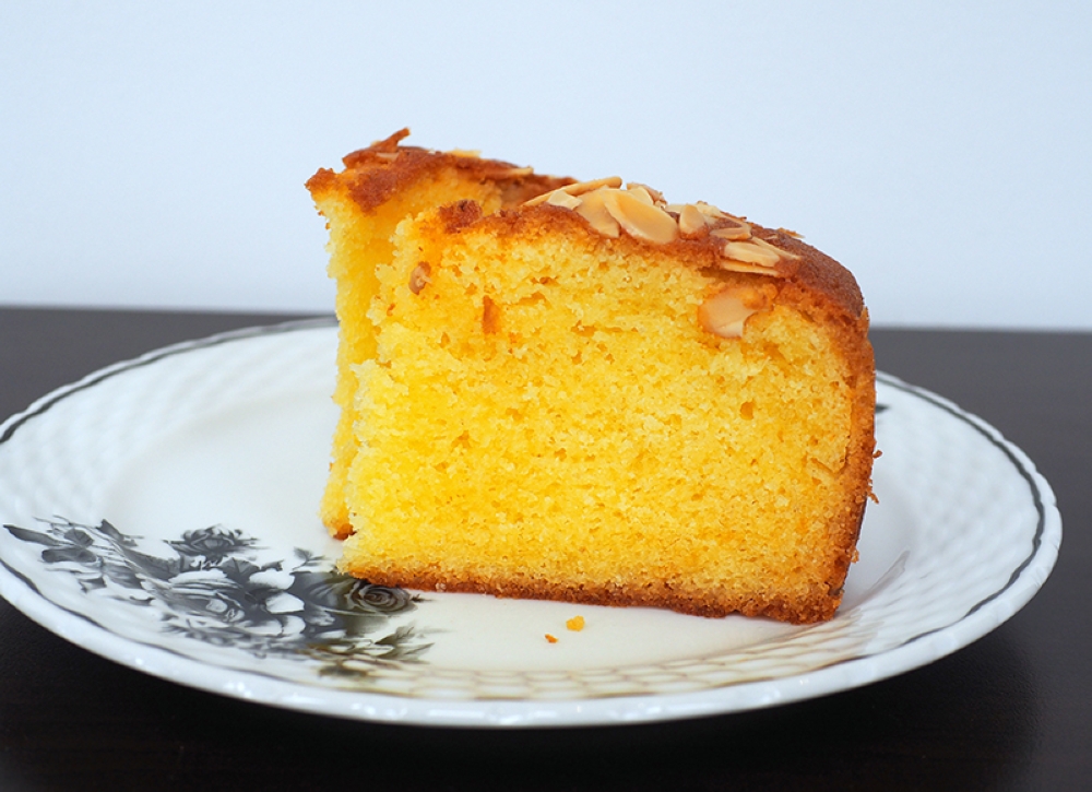 It's hard to find butter cake made the old fashioned way where the batter is hand beaten and this one is buttery and absolutely delicious
