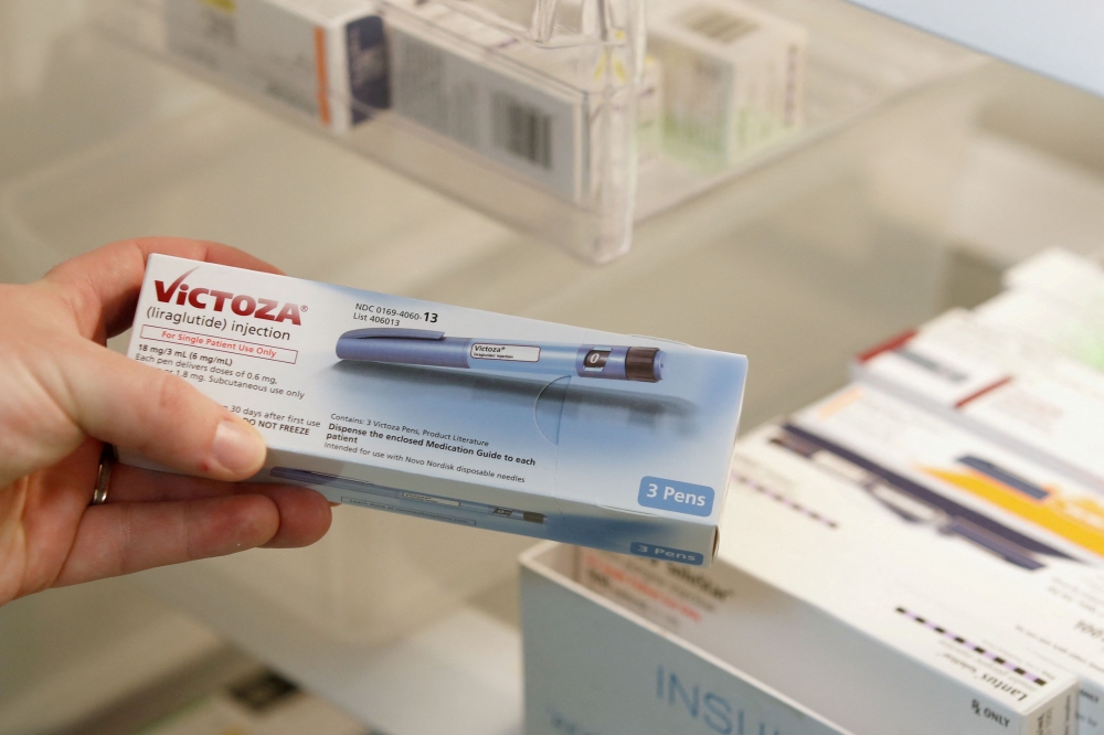 Apharmacist holds a box of the diabetes drug Victoza, made by Novo Nordisk, at a pharmacy in Provo, Utah January 9, 2020. — Reuters pic