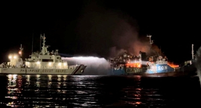 Coast guard: Fire on passenger ferry in Philippines kills 10 - Vimarsana News