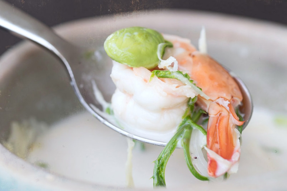 A spoonful of this soup will soothe your senses.