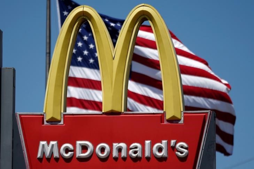 The logo of Dow Jones Industrial Average stock market index listed company McDonald's (MCD) is seen in Los Angeles, California April 22, 2016. — Reuters pic