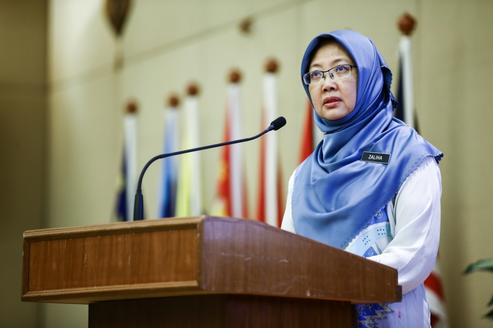 Health Minister Dr Zaliha Mustafa reportedly said that she understands the issues faced by doctors but added that striking was not the solution. — Picture by Ahmad Zamzahuri
