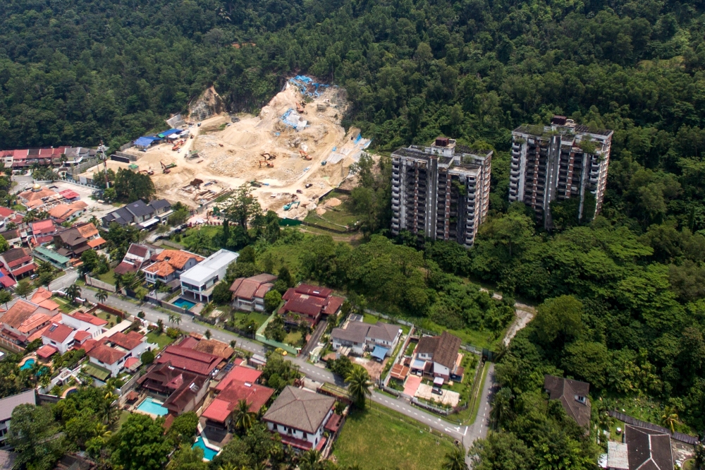 Highland Towers is often cited as one of the reasons to oppose hill-site developments. — Bernama pic