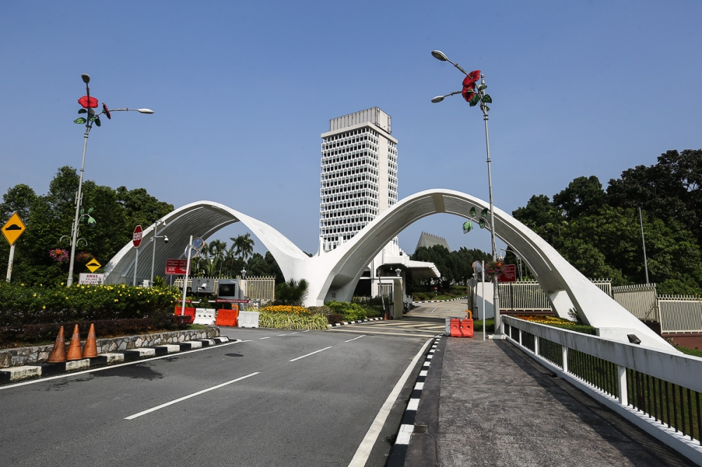 A general view of Parliament building in Kuala Lumpur March 19, 2021. — Picture by Yusof Mat Isa
