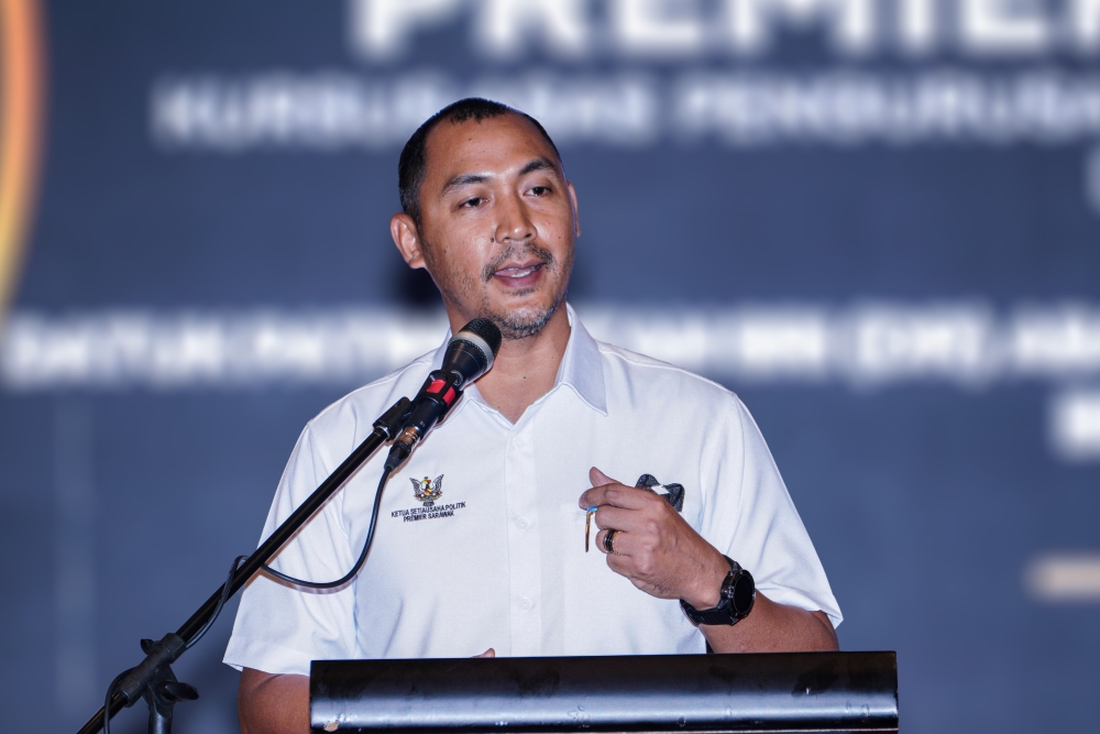 Tupong state assemblyman Fazzrudin Abdul Rahman says Malaysia must protect its sovereignty over the disputed waters around Luconia Shoals. — Picture courtesy of Sarawak Public Communications Unit