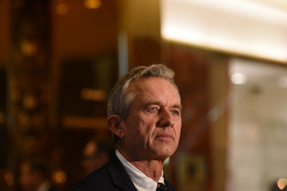 Robert Kennedy Jr speaks with members of the press at Trump Tower in New York City January 10, 2017. — Reuters pic 