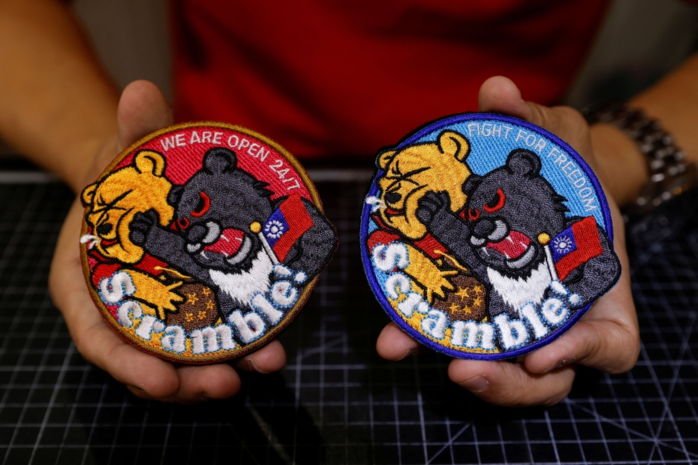 Alec Hsu, who designed the patch, has said he has ordered more patches to meet the increased demand, from military officers to civilians. — Reuters pic