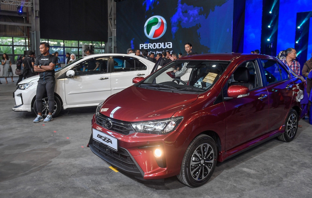 Perodua is offering owners of its Bezza and Axia automobiles a 30 per cent discount on all labour and parts costs as part of its Auto Rahmah Package for 2023. — Bernama pic