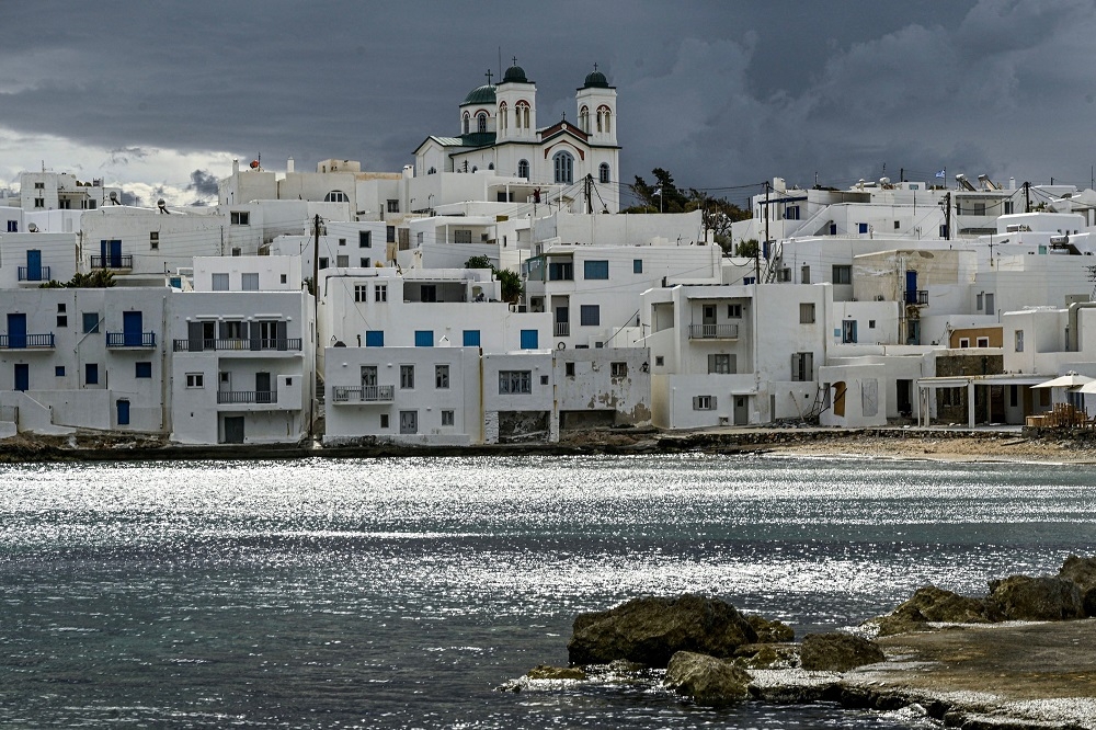 Construction sites are abuzz all over the fishing village of Naoussa with its whitewashed houses typical of the Cyclades. — AFP pic