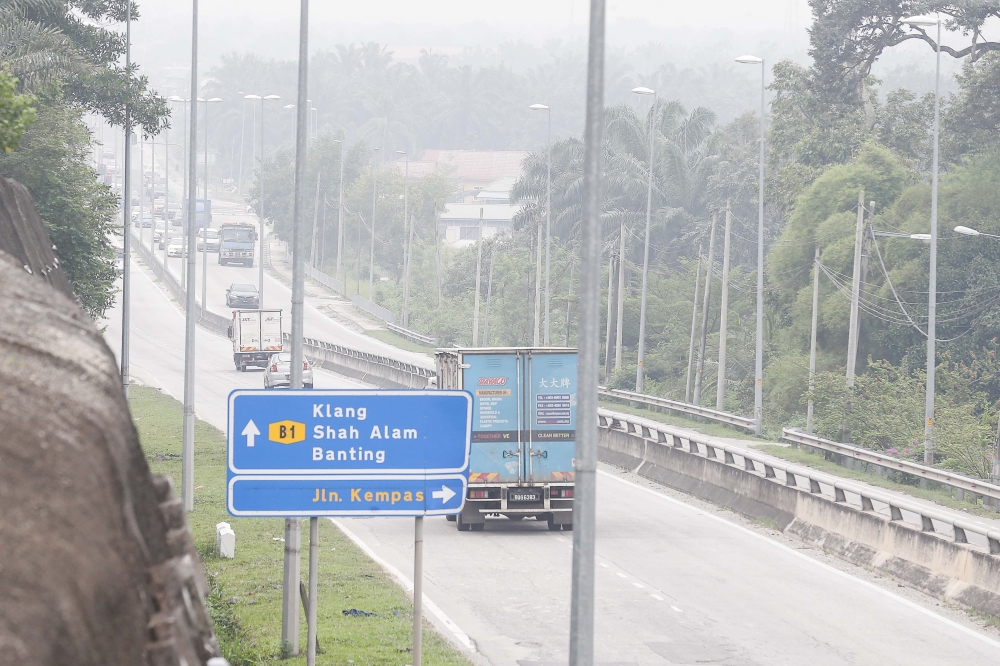 The haze occurrence in the country is expected to be worse this year compared to the last three years since plantation and industrial activities have returned to normal operations. — Picture by Sayuti Zainudin