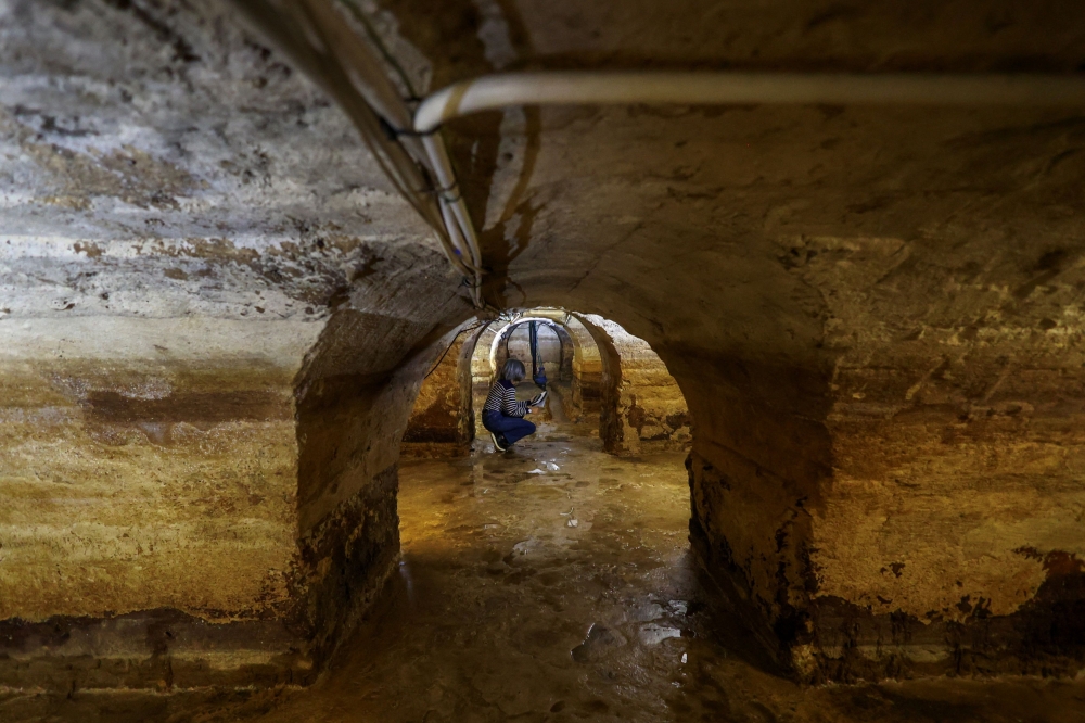 Dating back to the first century AD, the ‘cryptoportico’ subterranean maze of tunnels and passageways was built by the Romans, who occupied the city then known as Olissipo beginning around 200 BC. — Reuters pic