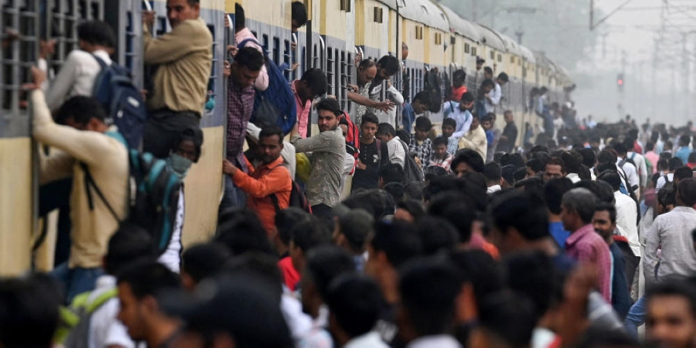India is topping China due to both rapid growth in its own population and a decline in China's after hitting 1.426 billion last year. — AFP pic