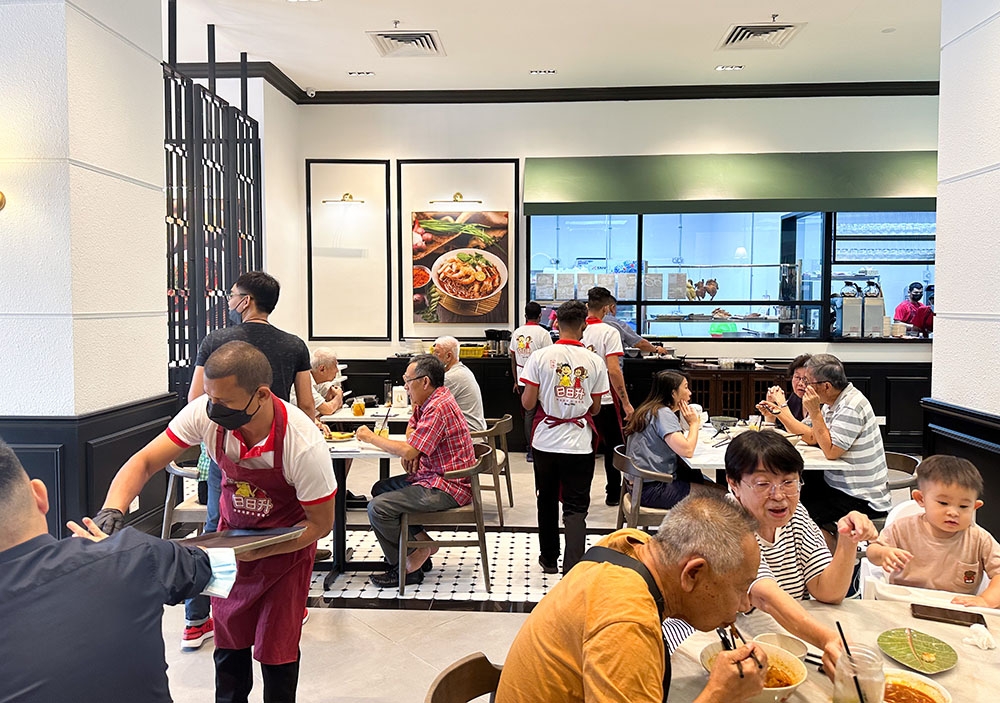 The place was packed on its first day of business.