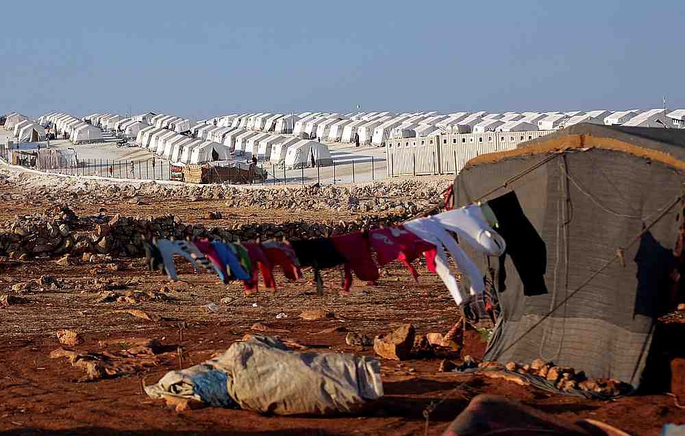 A general view of the refugee camp near Atimah village, Idlib province, Syria September 11, 2018. — Reuters pic