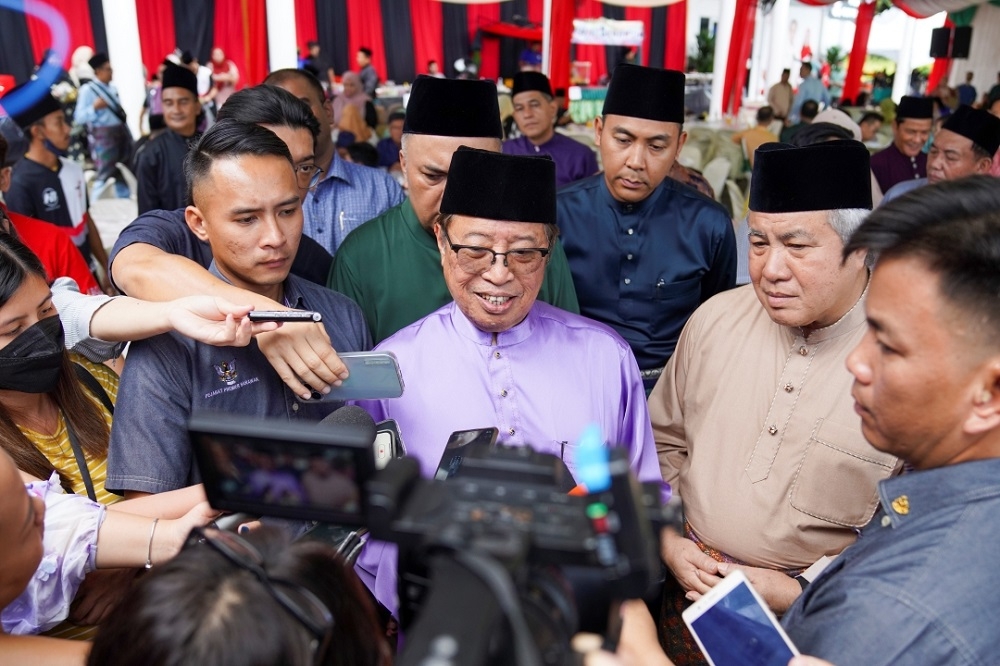 Premier Tan Sri Abang Johari Openg said this study will serve as an independent survey for his administration to formulate policies based on the data collected. — Chimon Upon/Borneo Post pic