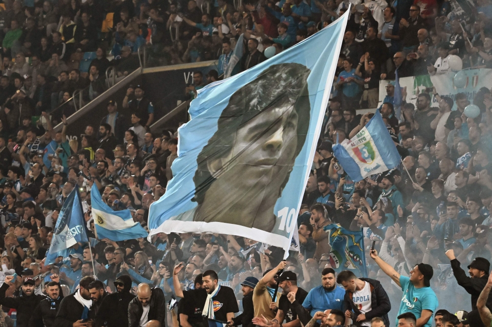 Napoli ended a 33-year wait to win Italy's Serie A on May 4 after a 1-1 draw at Udinese secured their third league title and emulated the great teams led by Diego Maradona.  — AFP pic