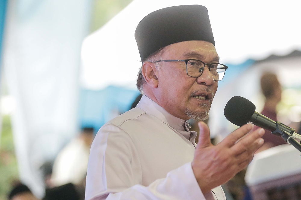 Prime Minister Datuk Seri Anwar Ibrahim today again accused his political rivals of profiting from the back of poor Malays, saying they pocketed billions of ringgit in wealth when in power but never shared them with the people despite claiming to champion Malay rights. — File picture by Sayuti Zainudin