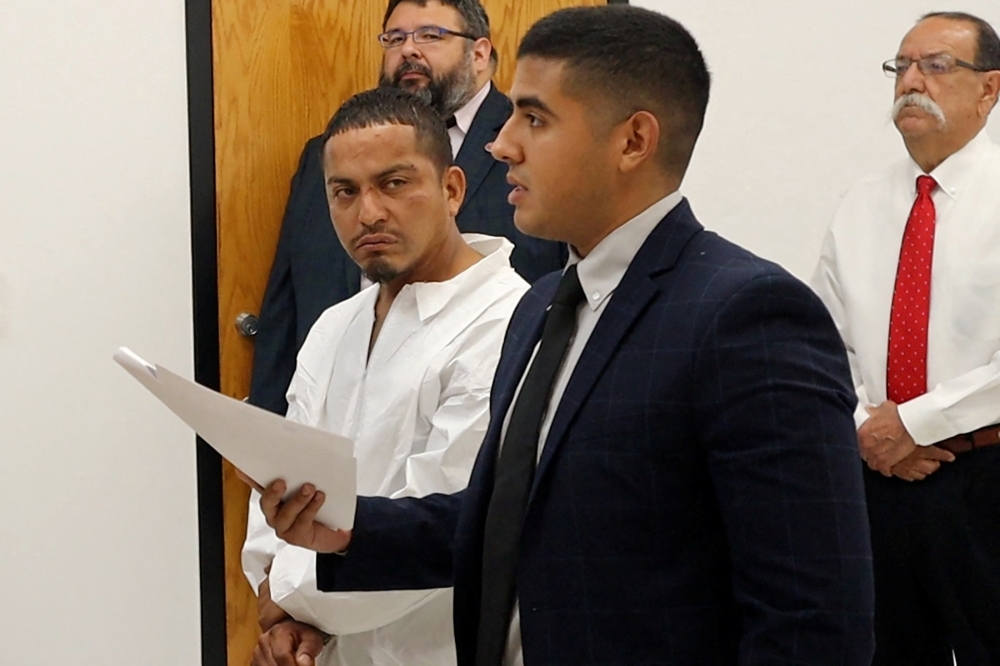 George Alvarez, 34, accused of mowing down a group of pedestrians with his SUV near a homeless shelter that attends to migrants, attends his arraignment charged with eight counts of manslaughter in Brownsville, Texas May 8, 2023 in a still image from video. — Picture courtesy of Brownsville Police Department/Handout via Reuters