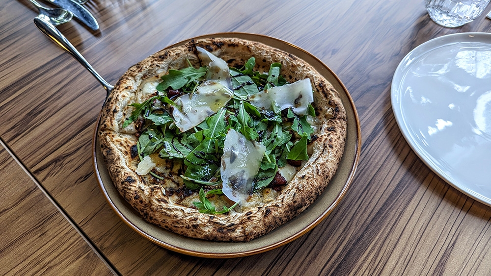 Pancetta, gorgonzola and figs are a winning combination.