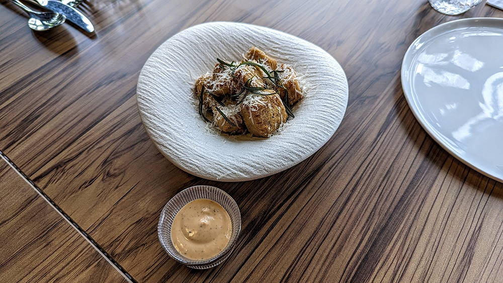 Do not sleep on the polenta chips! They are a revelation.