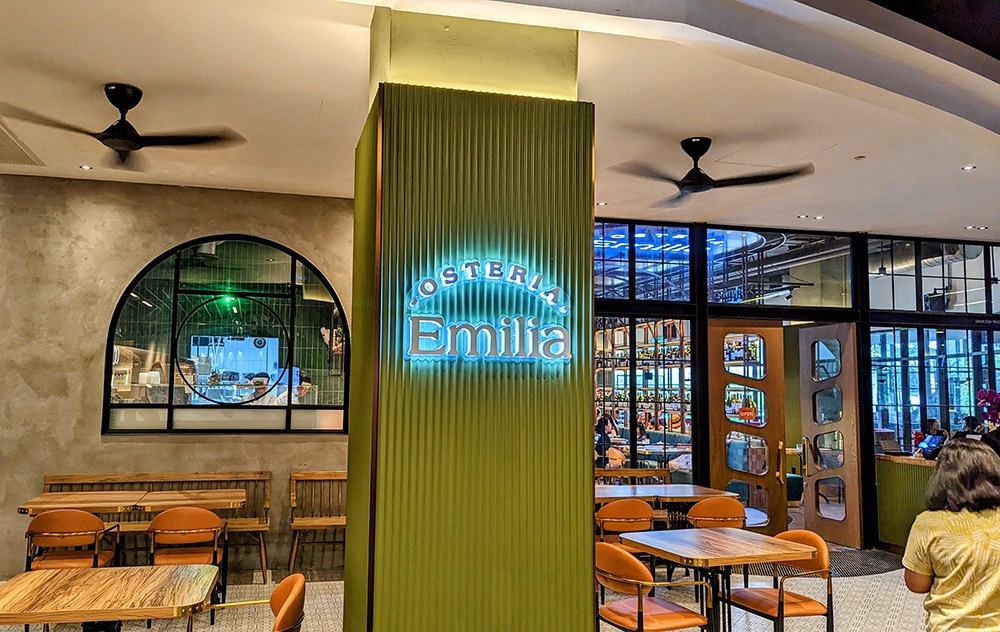 Look for the pretty typography on the signage.