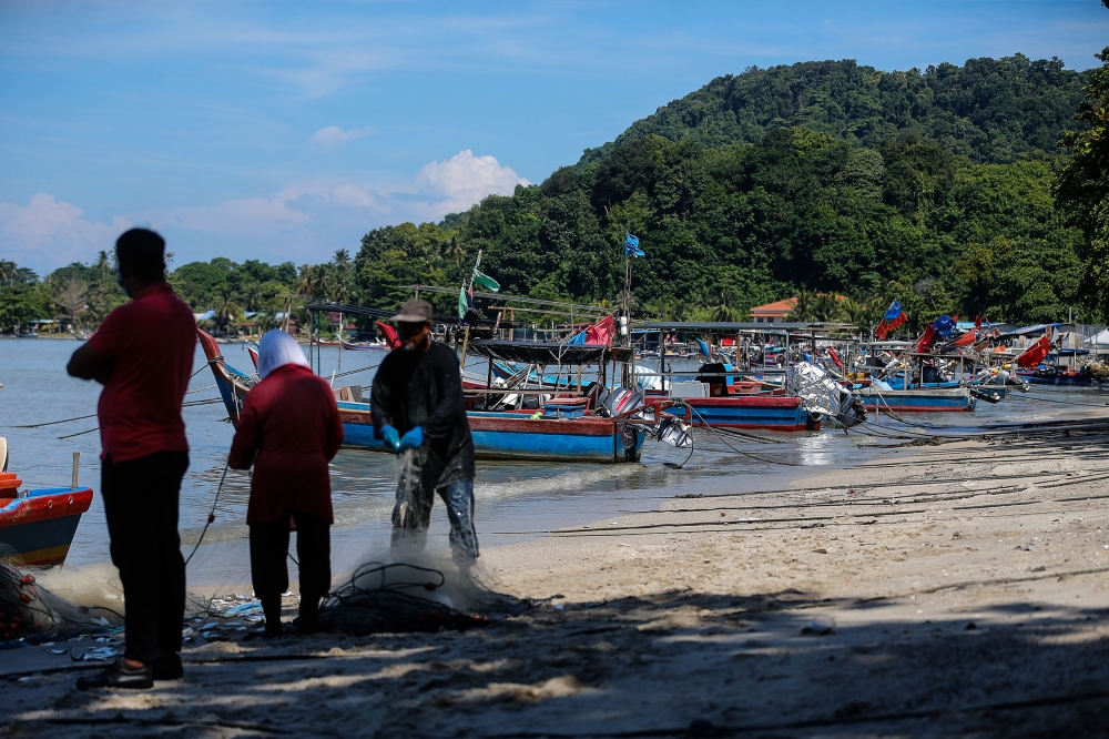The Penang South Reclamation area here at Bayan Lepas will affect fishermen in Penang, Kedah and Perak. — Picture by Sayuti Zainudin