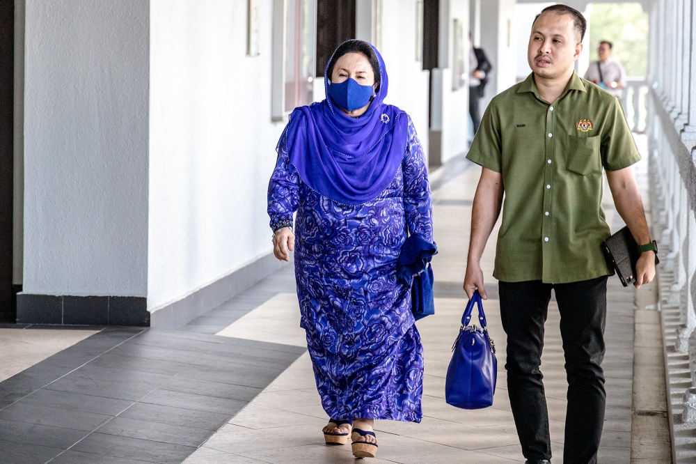 Datin Seri Rosmah Mansor is pictured at the Kuala Lumpur Court Complex, in Kuala Lumpur May 8, 2023. Picture by Firdaus Latif     
